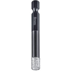KWB - diamant foret pour perceuse à carrelage pour perceuse, scie cloche avec trou e 6.3, couronne de forage diamond 8 mm
