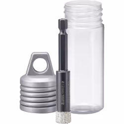 Informations techniques Longueur de travail : 40 mm Mandrin porte-outil (perceuse) : 1/4" (6,3 mm), tige hexagonale Foret pou ...