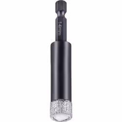 Informations techniques Longueur de travail : 40 mm Mandrin porte-outil (perceuse) : 1/4" (6,3 mm), tige hexagonale Foret à c ...