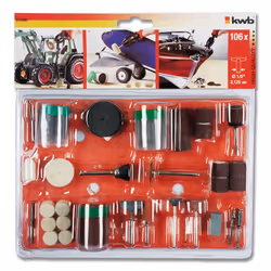 kwb 510900 fourniture de ponçage et de meulage rotatif Métal, Bois Kit d'accessoires