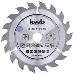 kwb 581857 Lame de scie circulaire au carbure 130 x 16 mm 1 pc(s)