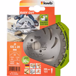 kwb 581938 lame de scie circulaire 13,5 cm 1 pièce(s)