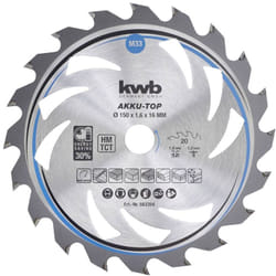 KWB - 583354 Lame de scie circulaire au carbure 150 x 16 x 1.0 mm Nombre de dents: 20 1 pc(s)