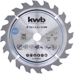 583357 Lame de scie circulaire au carbure 150 x 16 mm 1 pc(s) - KWB