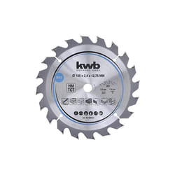 KWB - 584157 lame de scie circulaire en bois dur et bois dur 156 x 12,7 mm coupe nette numéro moyen 20 dents Z-20