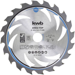 584554 Lame de scie circulaire au carbure 160 x 20 x 1.0 mm Nombre de dents: 20 1 pc(s) - KWB