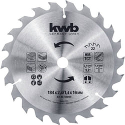 KWB - 586159 Lame de scie circulaire 184 x 16 mm 1 pc(s)