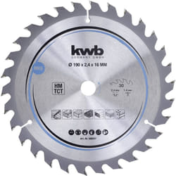 KWB - 586557 Lame de scie circulaire au carbure 190 x 16 mm 1 pc(s)