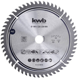 586768 Lame de scie circulaire au carbure 190 x 20 mm 1 pc(s) - KWB