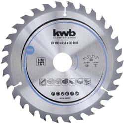 586957 Lame de scie circulaire au carbure 190 x 30 mm 1 pc(s) - KWB