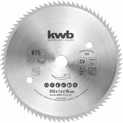 Informations techniques Dimension produit, Ø : 205 mm Ø de perçage : 18 mm Lames de scie circulaire en bois profilé pour scie ...