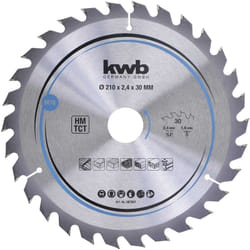 Kwb 588257 Lame De Scie Circulaire En Bois Et Bois Dur 216 X 30 Mm Coupe Propre Numéro Moyen 30 Dents Z-30