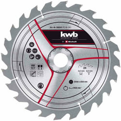 KWB - Lame pour scie sur table diamètre 250x30x3,2 mm, 24 dents