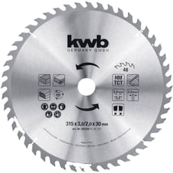 KWB - 593159 Lame de scie circulaire 315 x 30 mm 1 pc(s)