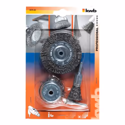 kwb Jeu de brosses métalliques