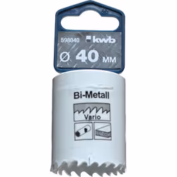kwb 598040, Unique, Perceuse, Aluminium, Cuivre, Plaque de plâtre, Plastique, Acier, Bois, Blanc, Bimétal, Acier rapide, Acie ...