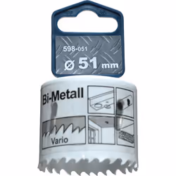 kwb 598051, Unique, Perceuse, Aluminium, Cuivre, Plaque de plâtre, Plastique, Acier, Bois, Blanc, Bimétal, Acier rapide, Acie ...
