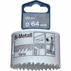 kwb 598064, Unique, Perceuse, Aluminium, Cuivre, Plaque de plâtre, Plastique, Acier, Bois, Blanc, Bimétal, Acier rapide, Acie ...