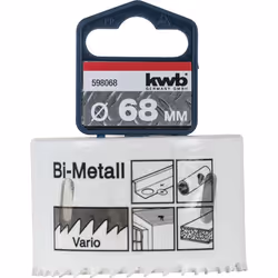 kwb 598068, Unique, Perceuse, Aluminium, Cuivre, Plaque de plâtre, Plastique, Acier, Bois, Blanc, Bimétal, Acier rapide, Acie ...