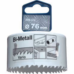 kwb 598076, Unique, Perceuse, Aluminium, Cuivre, Plaque de plâtre, Plastique, Acier, Bois, Blanc, Bimétal, Acier rapide, Acie ...
