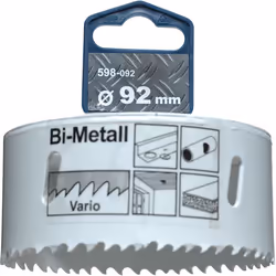 kwb 598092, Unique, Perceuse, Aluminium, Cuivre, Plaque de plâtre, Plastique, Acier, Bois, Blanc, Bimétal, Acier rapide, Acie ...