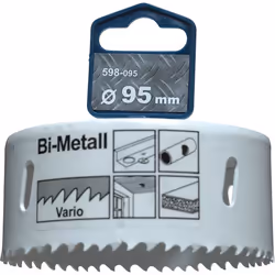 kwb 598095, Unique, Perceuse, Aluminium, Cuivre, Plaque de plâtre, Plastique, Acier, Bois, Blanc, Bimétal, Acier rapide, Acie ...