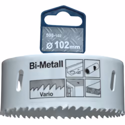 kwb 598102, Unique, Perceuse, Aluminium, Cuivre, Plaque de plâtre, Plastique, Acier, Bois, Blanc, Bimétal, Acier rapide, Acie ...