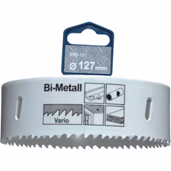 kwb 598127, Unique, Perceuse, Aluminium, Cuivre, Plaque de plâtre, Plastique, Acier, Bois, Blanc, Bimétal, Acier rapide, Acie ...