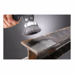 kwb 602430 Roue de fil et brosse en fil d'acier Roue à rayons 7,5 cm