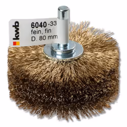 kwb 604033 Roue de fil et brosse en fil d'acier Roue à rayons 8 cm