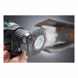 kwb 607310 Roue de fil et brosse en fil d'acier Roue à rayons 7,5 cm