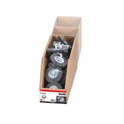 kwb 607333 Roue de fil et brosse en fil d'acier Roue à rayons 7,5 cm 25 pièce(s)
