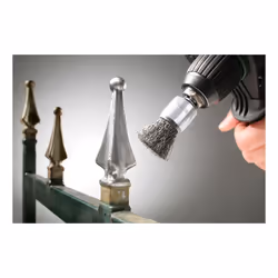kwb 608030 Roue de fil et brosse en fil d'acier Brosse coupe 2,5 cm