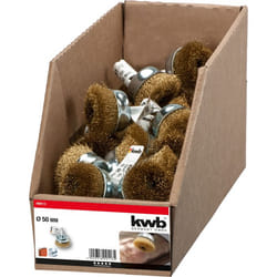 kwb 609113 Roue de fil et brosse en fil d'acier Brosse coupe 5 cm