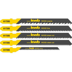 KWB - einhell Accessoires pour Scie sauteuse 5 lames hcs pour le bois en t
