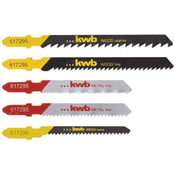 KWB - 617295 set de lames de scie sauteuse pour le bois et le métal 5 pc(s)