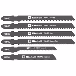 Einhell 49617350, Lames de scie sauteuse, Métal, Bois, Noir, 10 pièce(s)