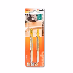 kwb 620120, Lames de scie sauteuse, Panneau aggloméré, Plastique renforcé en fibre de verre, Bois dur, Laminé, Plastique, Boi ...