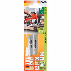 kwb 623420, Lames de scie sauteuse, Bois dur, Laminé, Parquet, Plastique, Bois tendre, Acier fin au carbone, Acier inoxydable ...