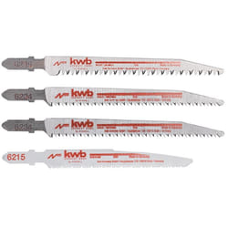 Einhell 49625427 Lame de scie sauteuse, à chantourner et sabre Lames de scie sauteuse 4 pièce(s)