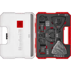 Set de 35 Accessoires universels pour outils multifonctions pour le métal (lame de scie plongeante, lame de scie semi-circulaire, plaque de support