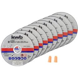 KWB - 712022 Jeu de disque à tronçonner 125 mm 10 pc(s) métal