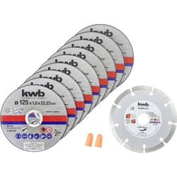 KWB - 712032 Jeu de disque à tronçonner 125 mm 10 pc(s)
