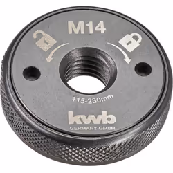 Informations techniques Contenu: 1 pc(s) Type de produit: Écrou de serrage Écrou de serrage rapide 115 - 230 mm Ecrou de serr ...