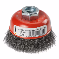 kwb 719136, Brosse coupe, 6 cm, 0,35 mm, Métal, pierre, Métal