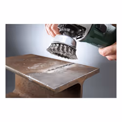 kwb 719206 Roue de fil et brosse en fil d'acier Brosse coupe 6,6 cm