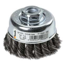 kwb 719236 Roue de fil et brosse en fil d'acier Brosse coupe 6,6 cm