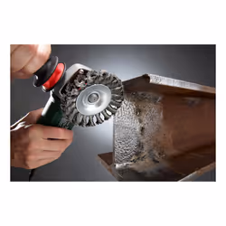 kwb 719330 Roue de fil et brosse en fil d'acier Roue à rayons 10 cm