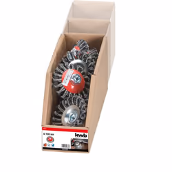 kwb 719336 Roue de fil et brosse en fil d'acier Roue à rayons 10 cm