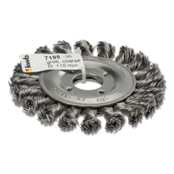kwb 719536 Roue de fil et brosse en fil d'acier Roue à rayons 11,5 cm